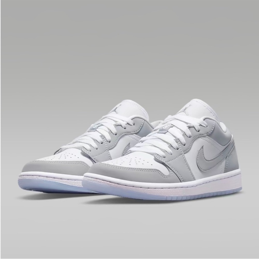 Nike Air Jordan 1 Low in White and Gray